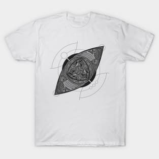 The Eye of Prosperity Charcoal T-Shirt